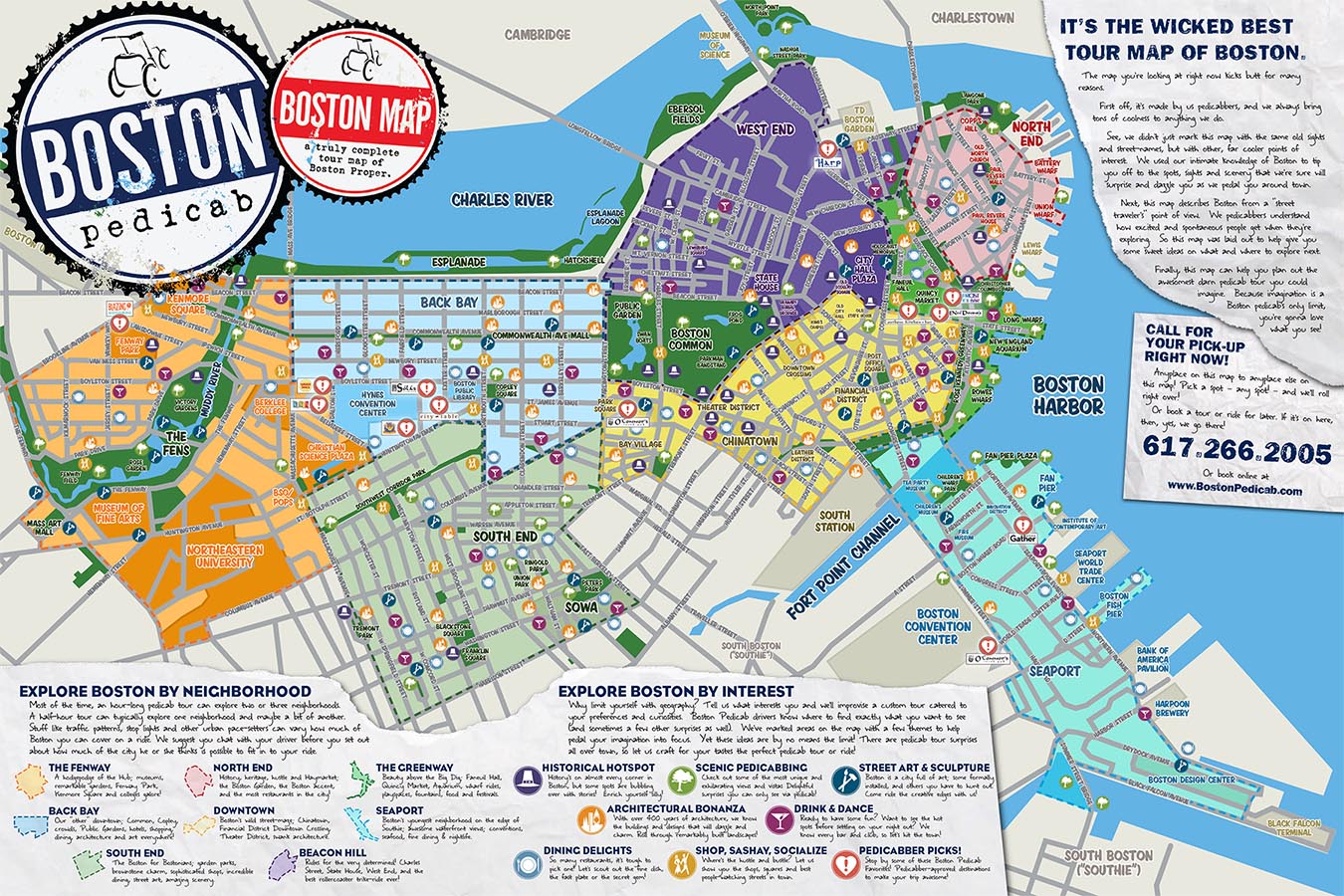 The Absolute BEST Tour Map of Boston. Period. — Boston Pedicab 617.