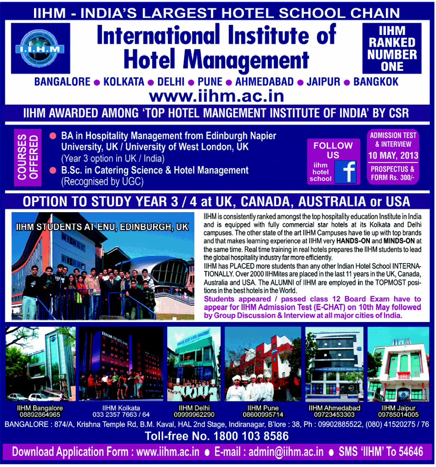 International Institute Of Hotel Management Gulf Jobs for Malayalees